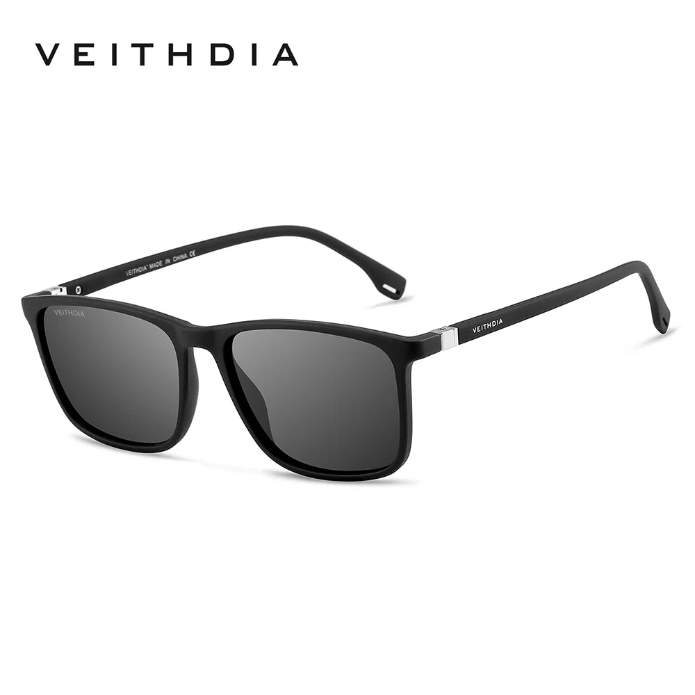 VEITHDIA Brand Men Women Sunglasses Unisex Retro TR90 Sunglasses Polarized UV400 Lens Vintage Eyewear Sun Glasses For Male 7521