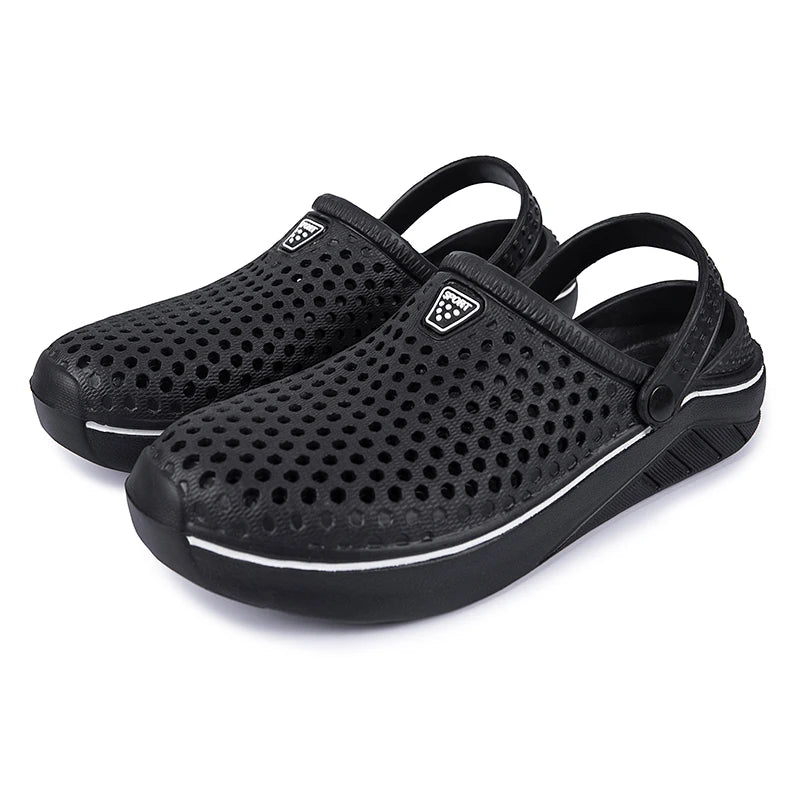 Summer Men's Clogs Sandals Man Home Garden Shoes Comfortable Men Slippers Non-Slip Soft Bottom Flip Flop Sandals Big Size 46 47