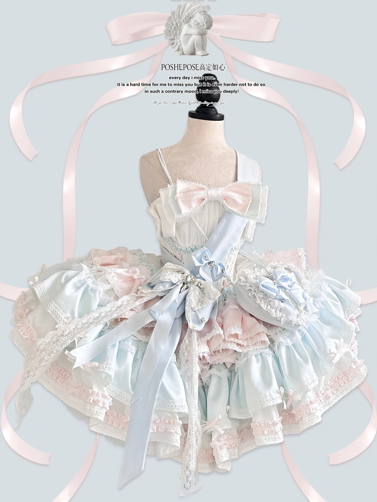 New Girls Birthday Lolita Dress 2026 Spring and Summer Women's Tube Top Satin Bowknot Slim Pettiskirt Short Mini Party Dress