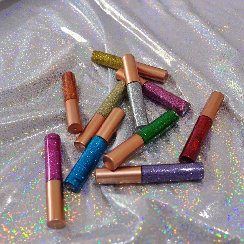 Long Lasting Glitter Eyeliner Kit 10 Vibrant Shades Metallic Sparkle Smudge Proof Easy Apply Eye Liner Makeup Set
