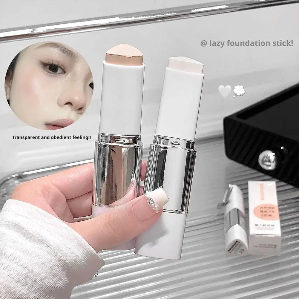 Dual-ended Foundation Stick Natural Matte Ivory White Natural Color Foundation Stick Even Out Skin Tone Provides Spot Foundation