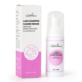 NATUHANA 60ml Gentle Lash Cleansing Mousse No Irritation Eyelash Shampoo for Extensions Grafting Makeup Remover Glue Cleanser