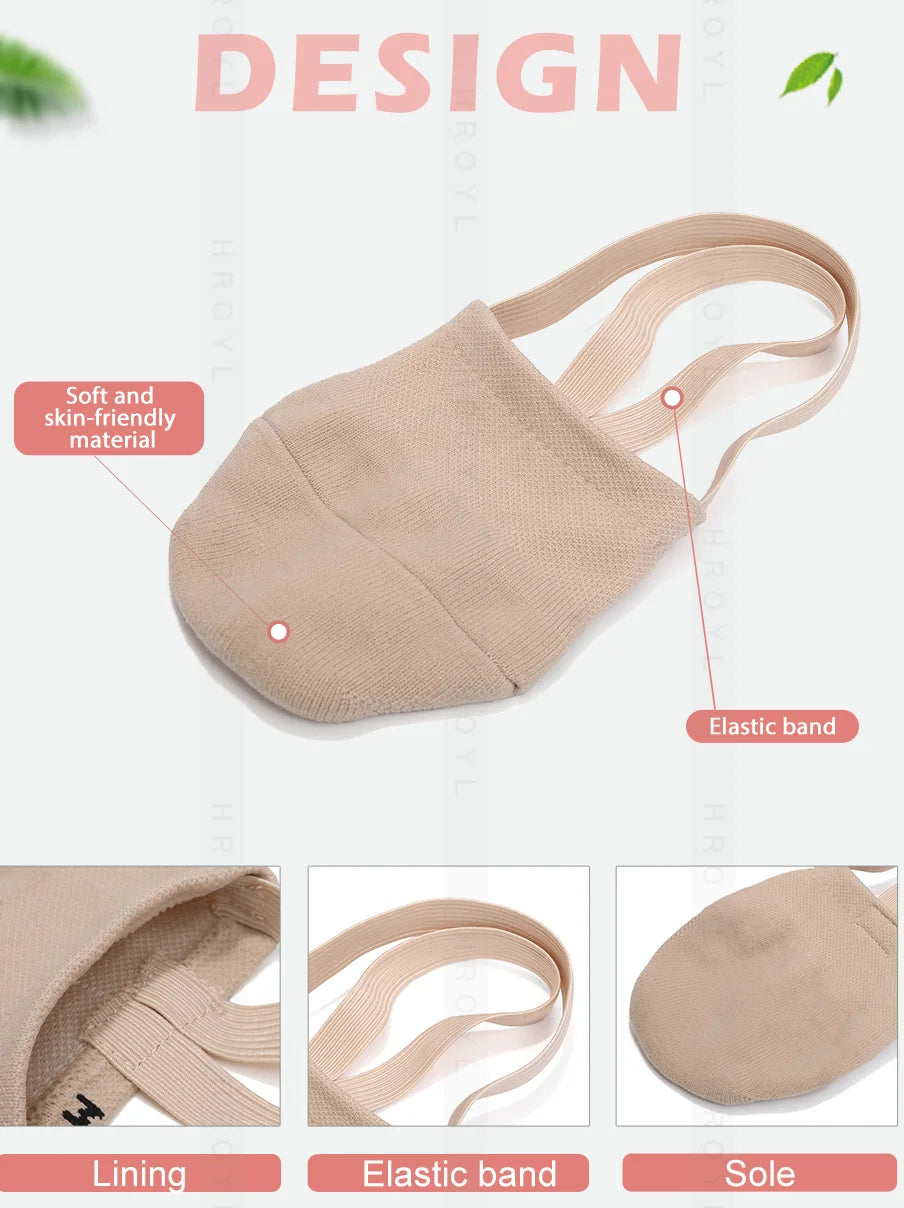 Girls Rhythmic Gymnastics Shoes Women Adult Children Half Sole Jazz Ballet Dance Shoes Half Toe Shoes Woman Belly Dancing Shoes