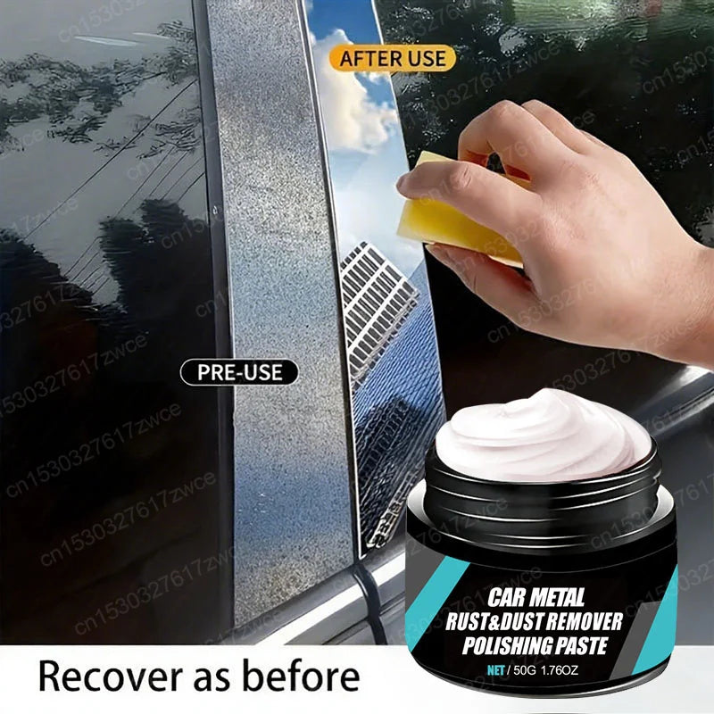 Car Rust Restoration Paste for Chrome Parts of Auto Rust And Fading on Car Wheels Designed for Renewing Oxidized Scratch Repair