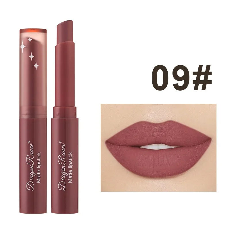 Nude Pink Matte Lipstick 12 Color Waterproof Long Lasting Lip Sticks Not Fading Sexy Red Velvet Solid Lip Gloss Women Lip Makeup