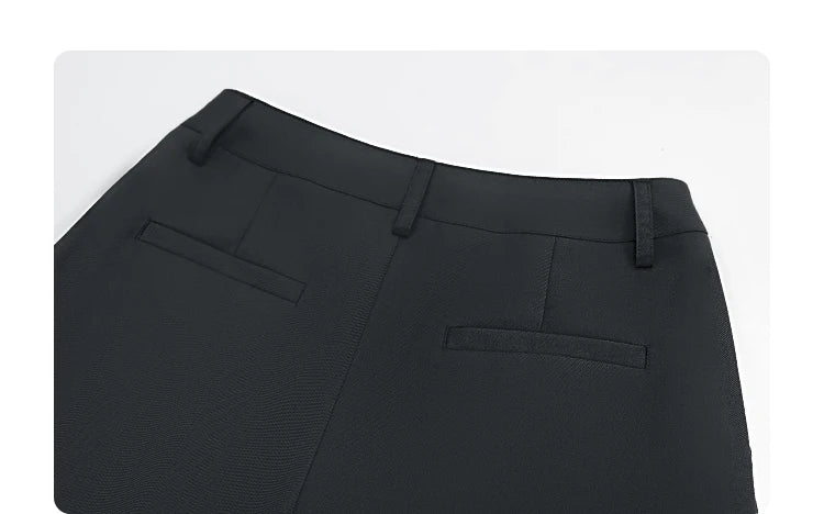CHIC VEN Women Pants Solid Loose Casual Wide Leg Pant Drawstring Pleated Female Suit Trousers Office Ladies Sping Autumn 2025