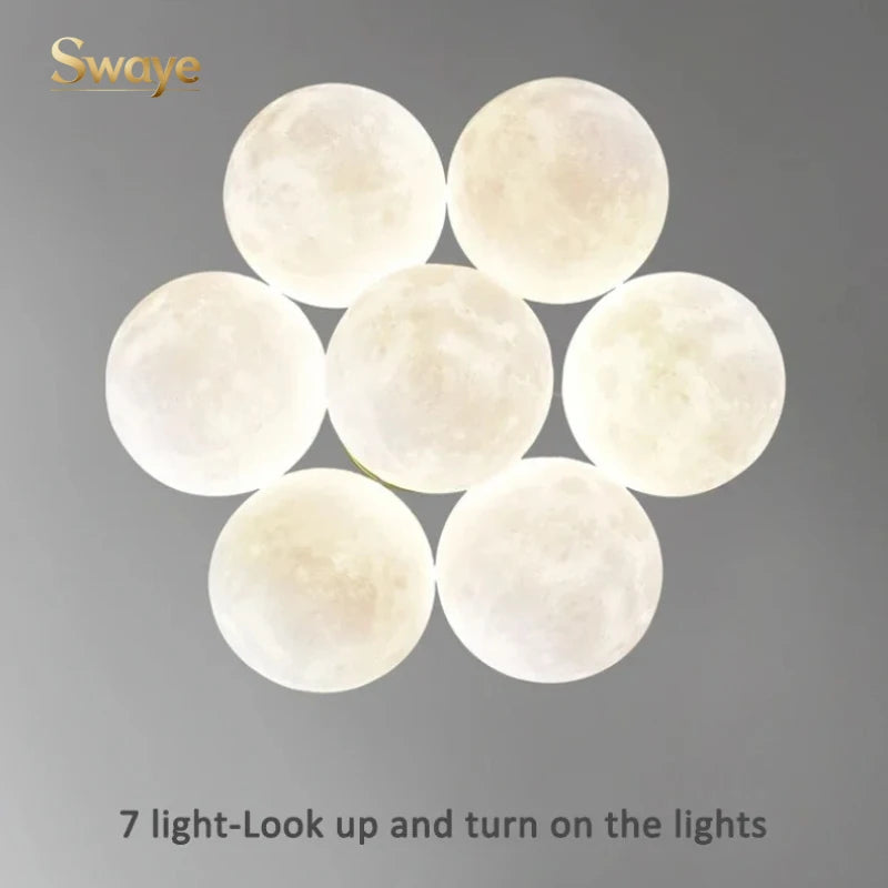 Modern Minimalist LED Ceiling Pendant Lamps Design Cream Ball Chandelier Light Home Decor for Living Dinning Room Bedroom Indoor