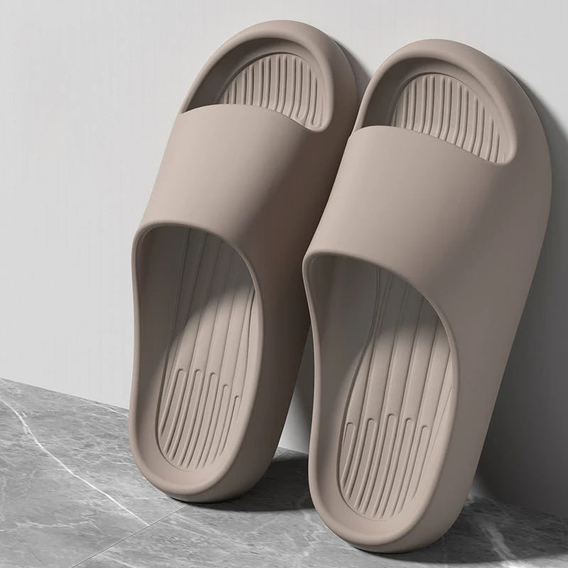 Big Size 50 51 Summer Slippers For Men Women EVA Lightweight Open Toe Quick Dry Home Slides Men Flat Sandals Beach Couple Shoes