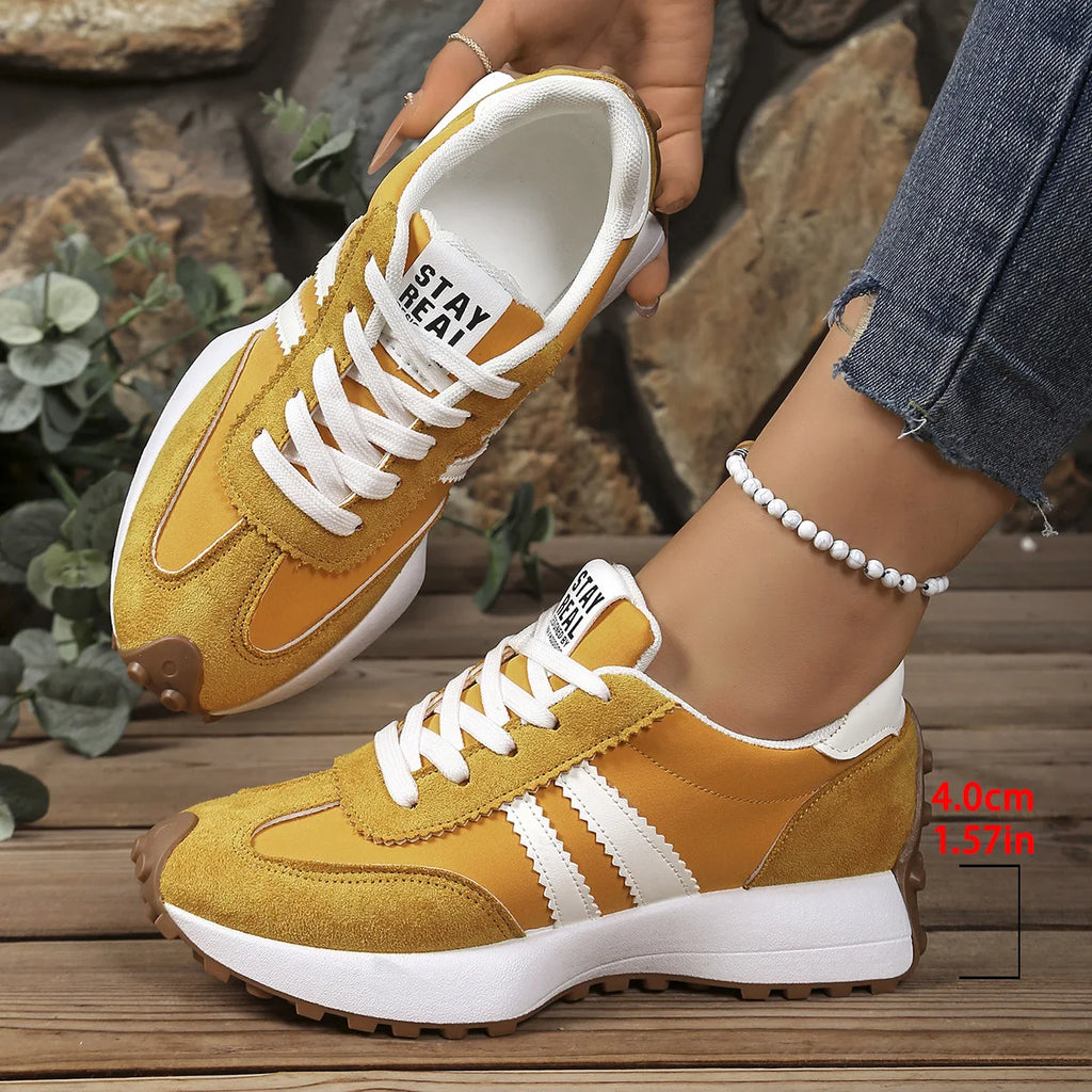 New 2025 Women Chunky Sneakers Platform Casual Fashionable Sneakers Lightweight Soft Bottom Running Shoes Summer Mesh Sneakers