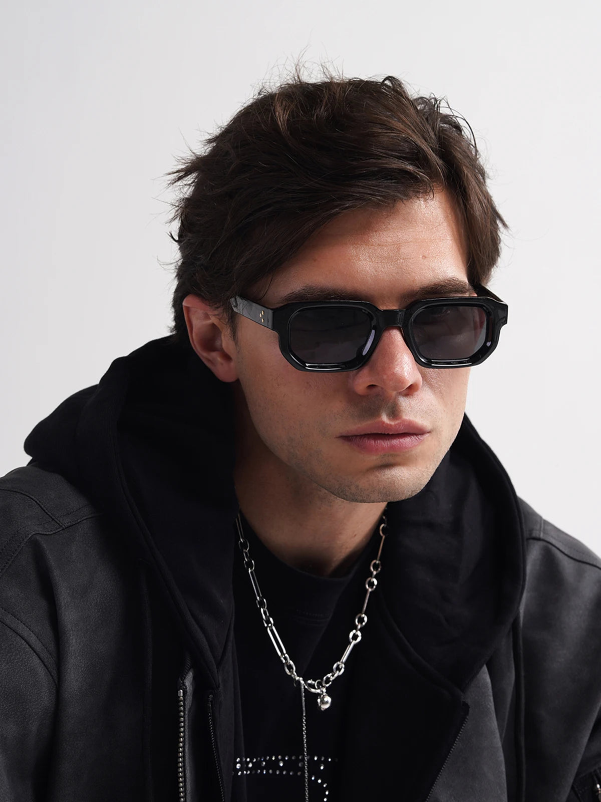 Ruiao Men Vintage Rectangle Frame Sunglasses Fashion Retro Sun Glasses Luxury Brand Design UV400 Shades Eyewear Women Sun Glasse