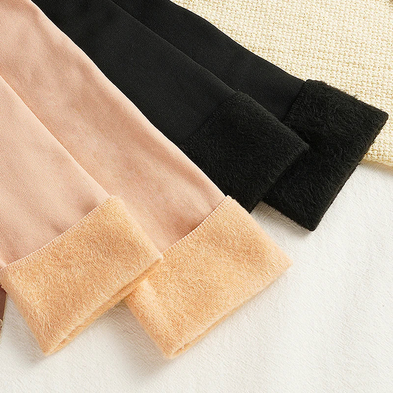5 Pairs Women's Thick Velvet Warm Mid-tube Socks Winter Snow Socks Thermal Solid Color Home Sleep Floor Socks