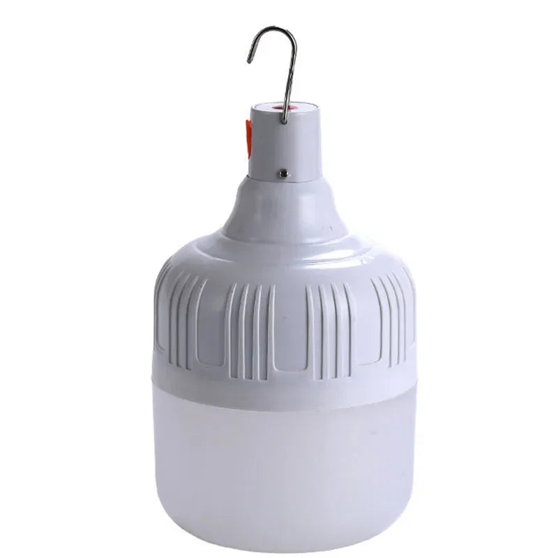 1PC Outdoor USB Rechargeable LED Lamp Bulbs 60W Emergency Light Hook Up Camping Fishing Portable Lantern Night Lights LT014