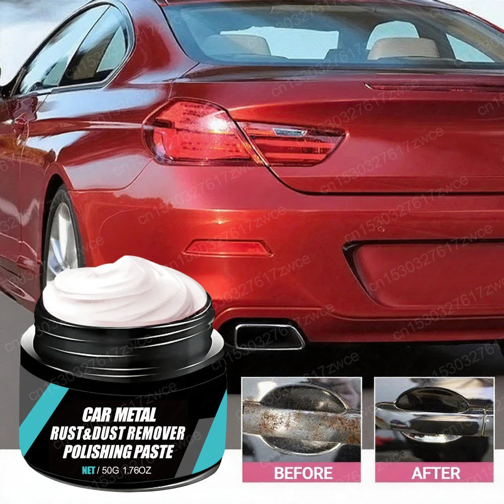 Car Rust Restoration Paste for Chrome Parts of Auto Rust And Fading on Car Wheels Designed for Renewing Oxidized Scratch Repair