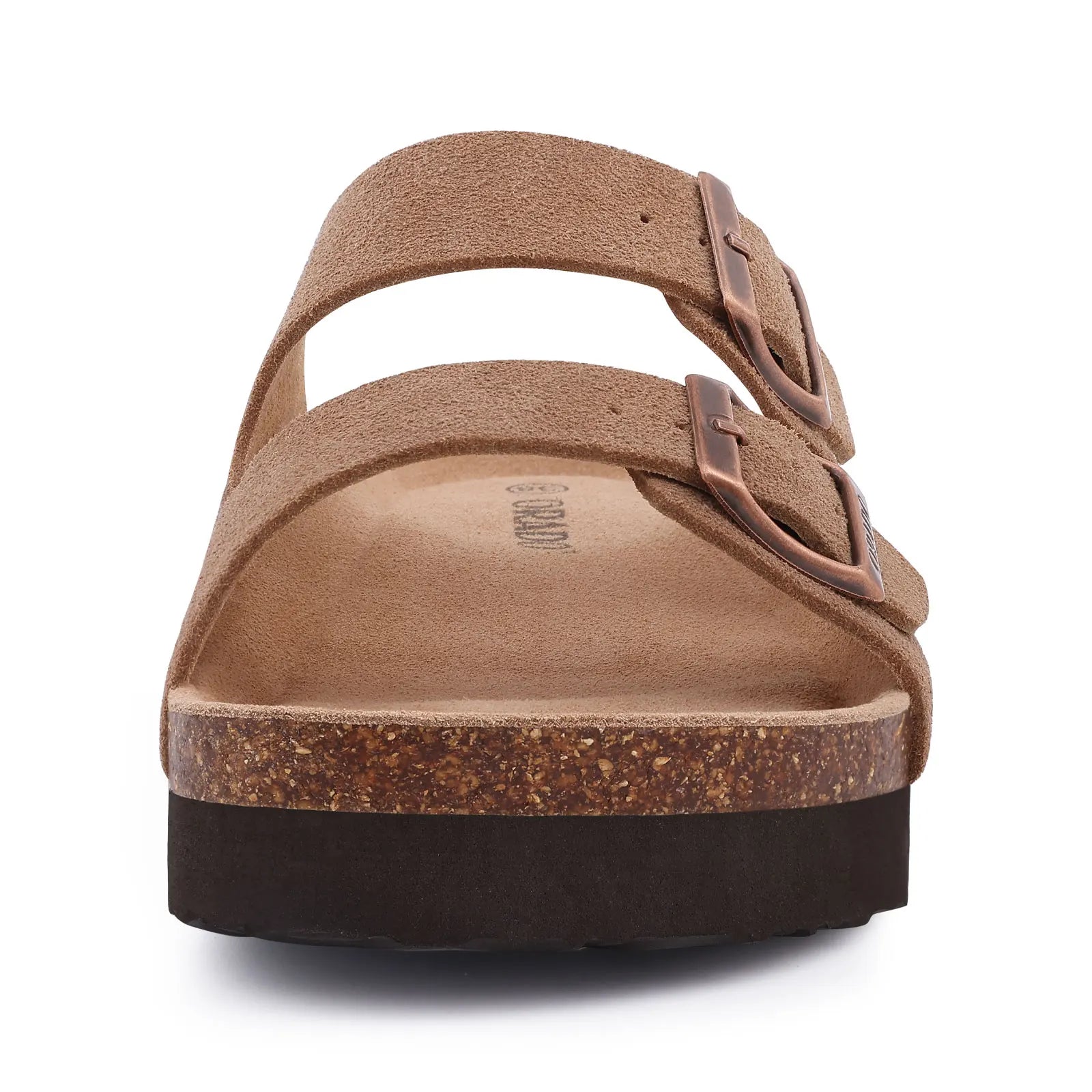Bebealy Women's Cork Footbed Slide Men Sandal Summer Outdoor Sandals With Adjustable Buckle Beach Sandals Vacation Pool Sandals