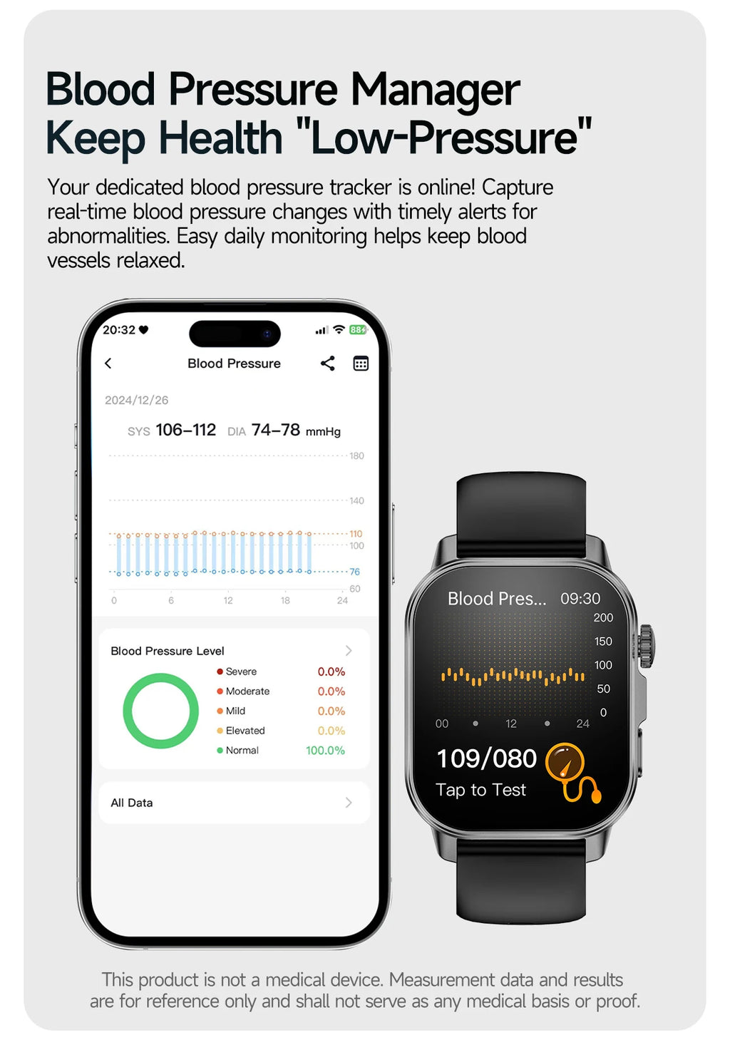 2026 New ECG+PPG Healthy Diagnose Smart Watch Men Body analysis Blood Pressure Lipid Uric Acid Women's Health Tracker Smartwatch