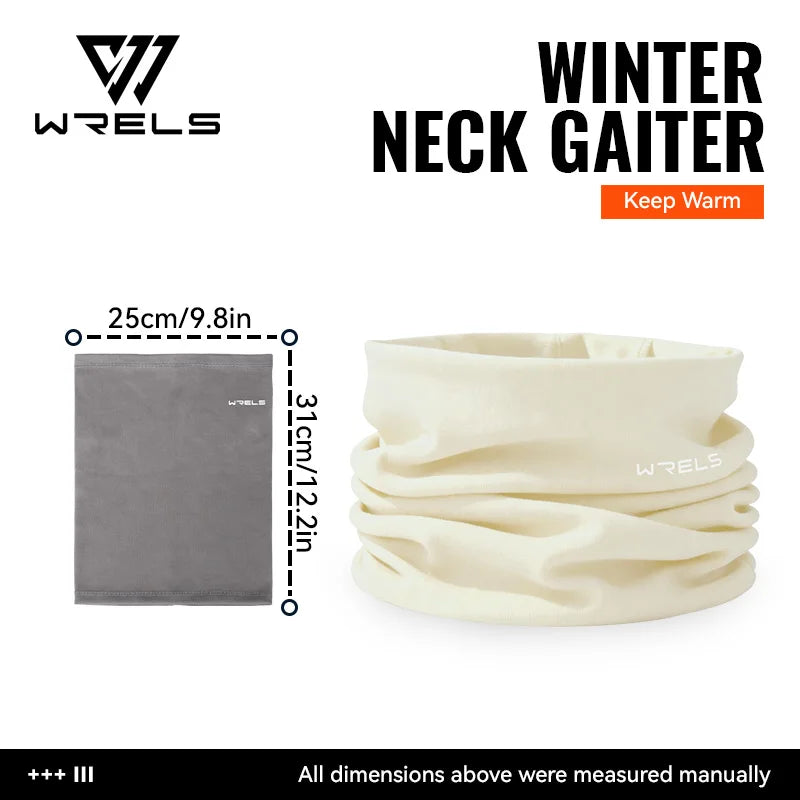 WRELS Winter Neck Gaiter Neck Warmer Cover Ski Gaiters for Men Women Fleece Thick Windproof Ski Mask Scarf Breathable Face Mask
