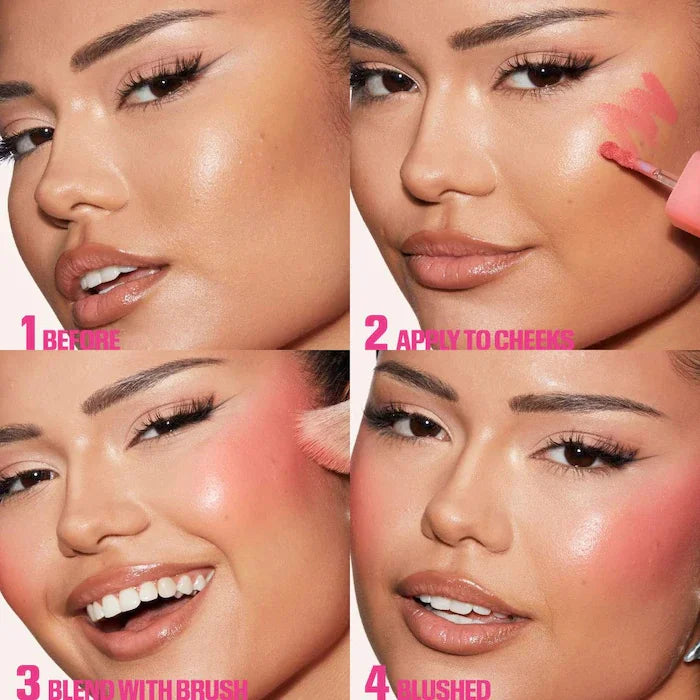 Beauty Pocket Blush LIP Stick Lip And Cheek Hydrating Stick Natural Rouge Powder Blush Cream Lipstick Cheek Easy To Apply Color