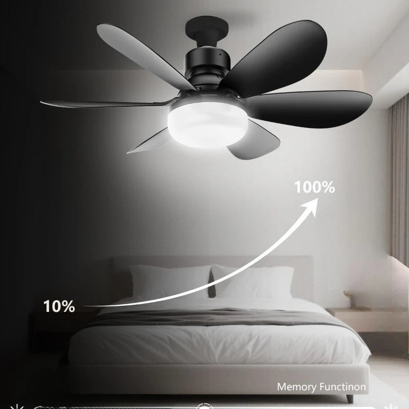 30W Ceiling Fan Light E27 with Remote LED Dimming Function Suitable for Living Room Study and Home use 85-265V