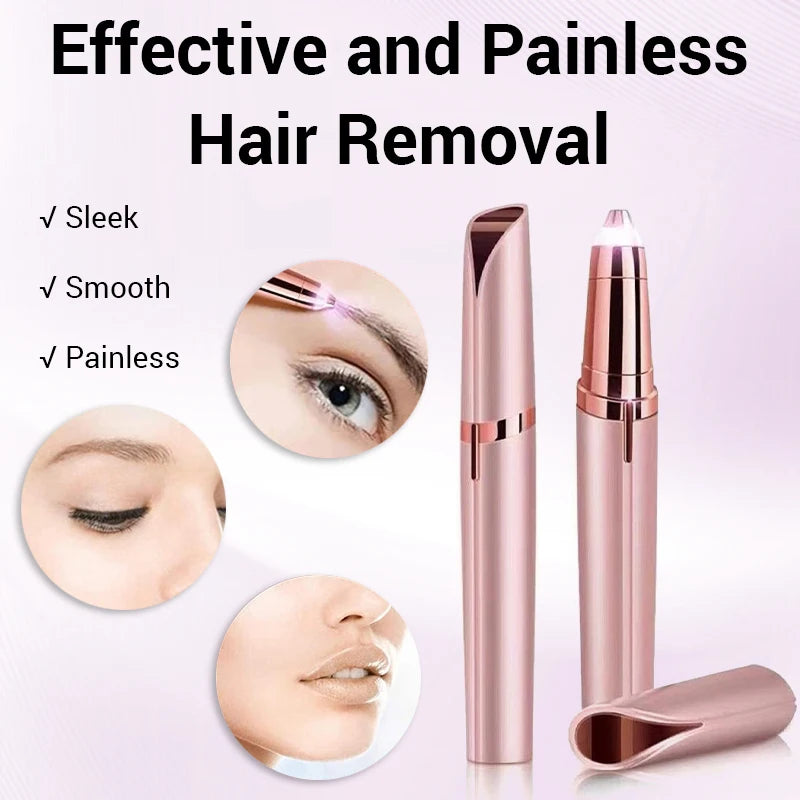 Electric Eyebrow Trimmer Security Hair Removal Eye Brow Epilator USB Charger Mini Shaper Shaver Hair Removal Painless Beauty