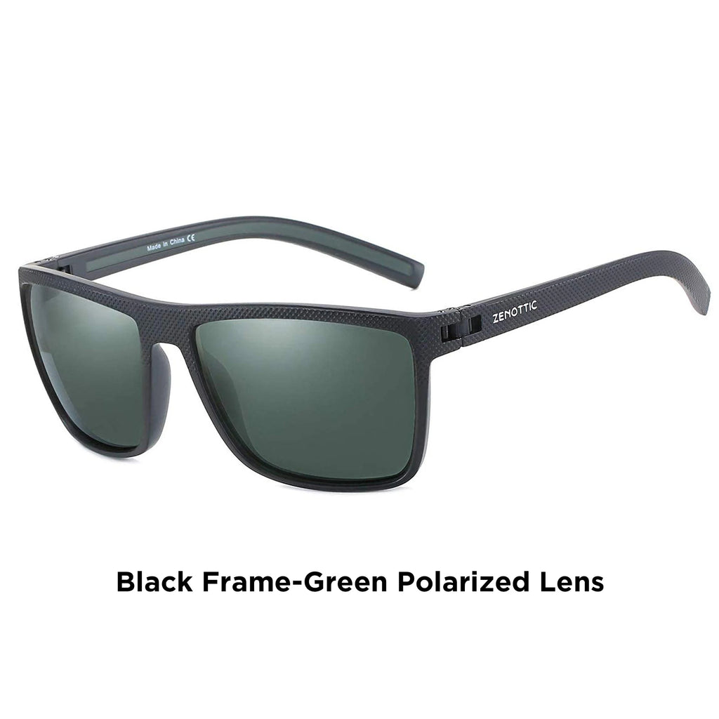 ZENOTTIC Fashion Polarized Sunglasses Shade for Women Men Lightweight TR90 Frame UV400 Protection Square Sun Glasses