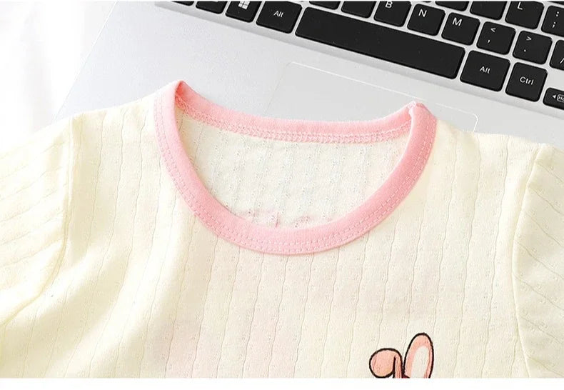 Kids Clothes Children's Set 100 Cotton Summer Pajamas Boys Girls Home Clothes Air Conditioning Clothes Loungewear Outfit