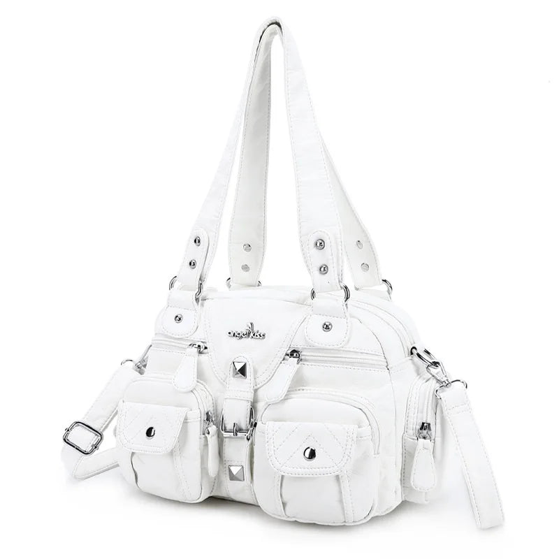 Vintage Women Handbags Satchel Top-handle Handbag PU Shoulder Bag Dumpling Pack Give Gifts Shoulder Bags Phone Money Pack