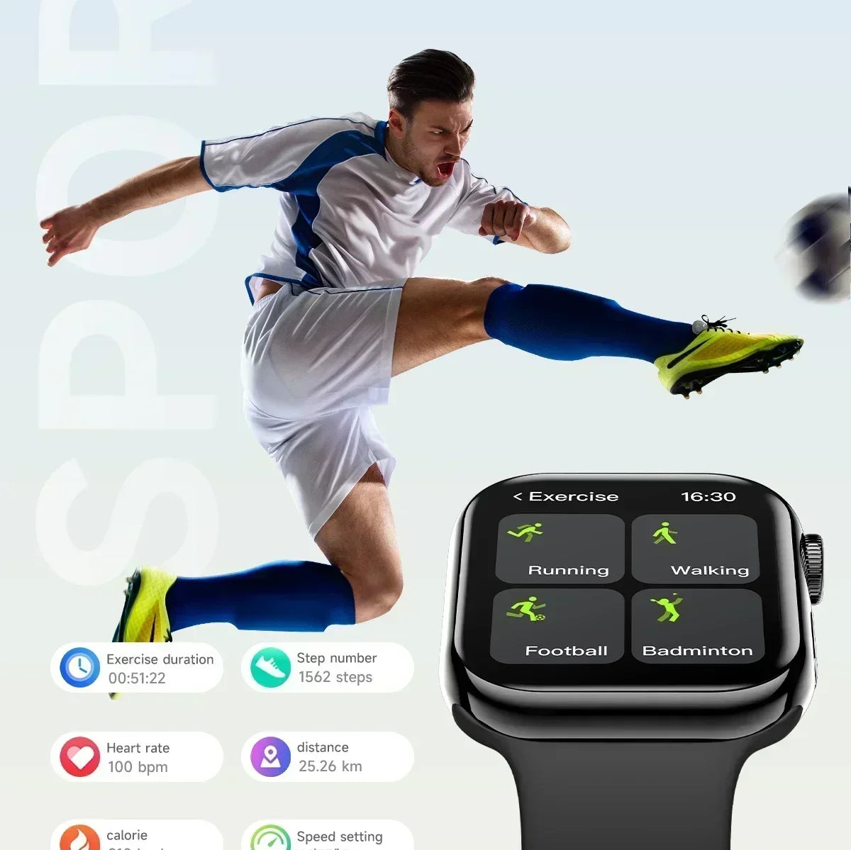 New GPS Smart Watch Series 10 For Apple Watch 10 Memory Music Video Bluetooth Call Waterproof NFC Smartwatch For Android IOS