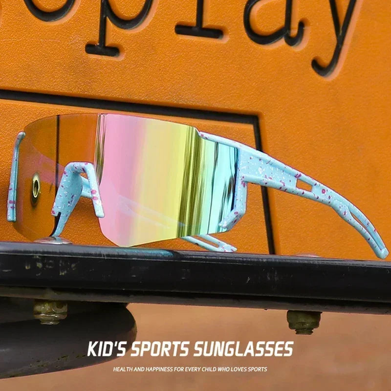 1PCS/3PCS Youth Baseball Sunglasses for Kids - UV400 Protection Lenses for Softball, Cycling & Sports (Boys & Girls)