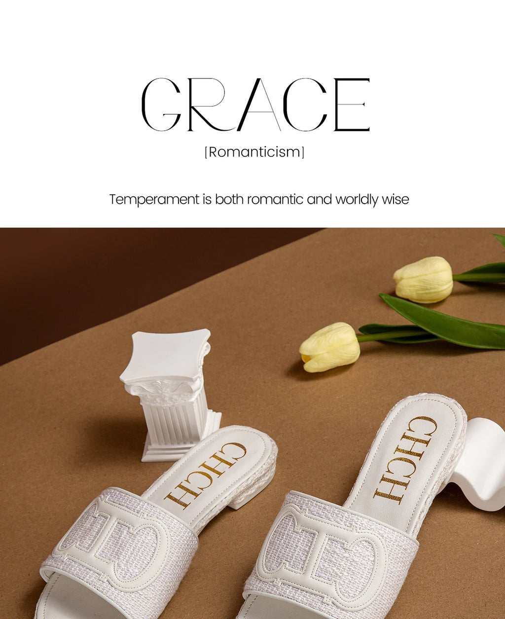 CHCH Women's Slippers New Fabric Fashion Flat Sandals Business Banquet Women's Shoes