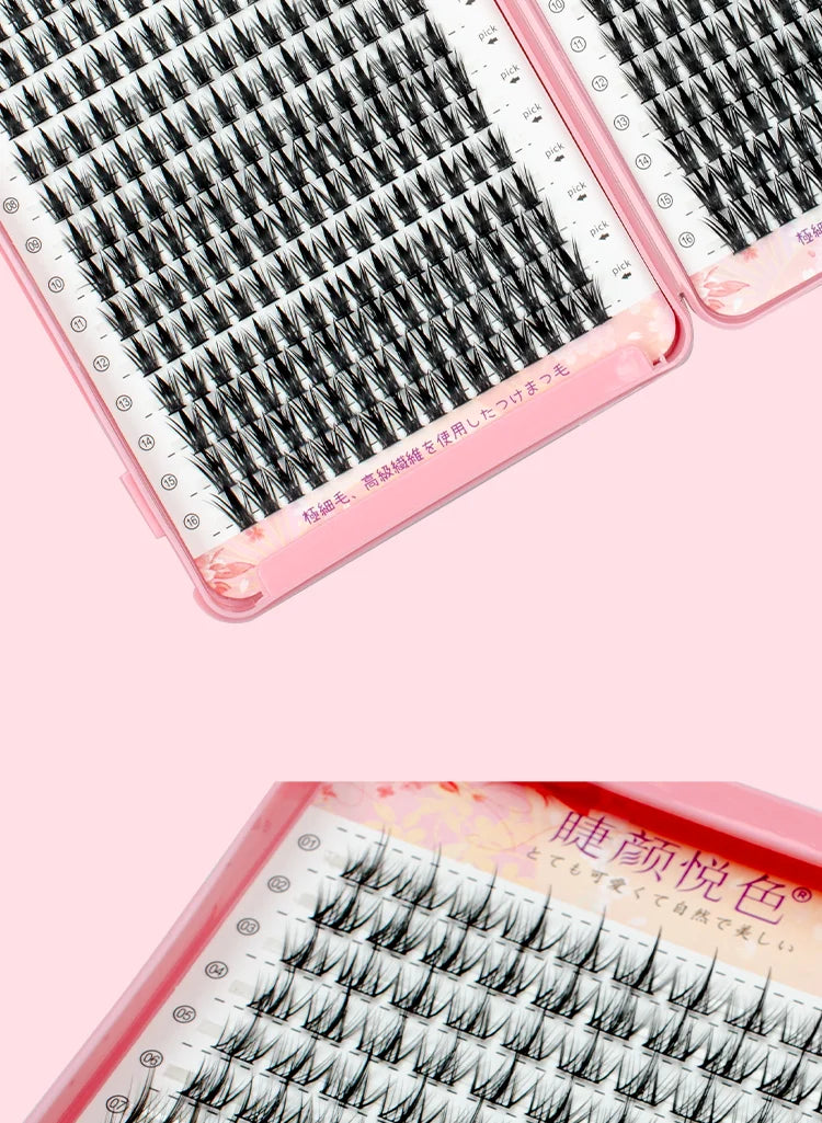 Eyeslash book 32Row Extension Personal Professional Individual Cluster Grafting Wholesale Sweet Large Capacity Flowerknow Makeup