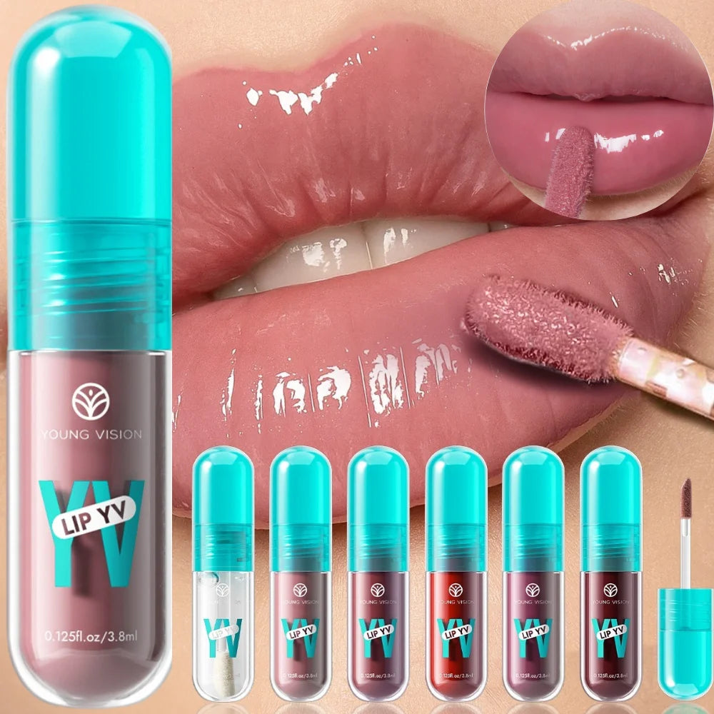 YOUNG VISION 6-Shade Avocado Long-Lasting Moisturizing Lip Stain is lightweight, non-sticky, non-stick cup lip stain