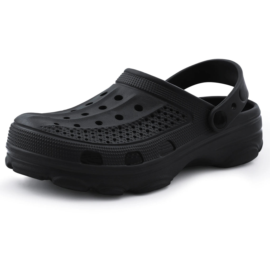 Smile Pop Casual Men Clogs Slippers Band Summer Slippers Outdoor Non-slip Beach Cozy Men Shoes Soft EVA Home Breathable Slippers