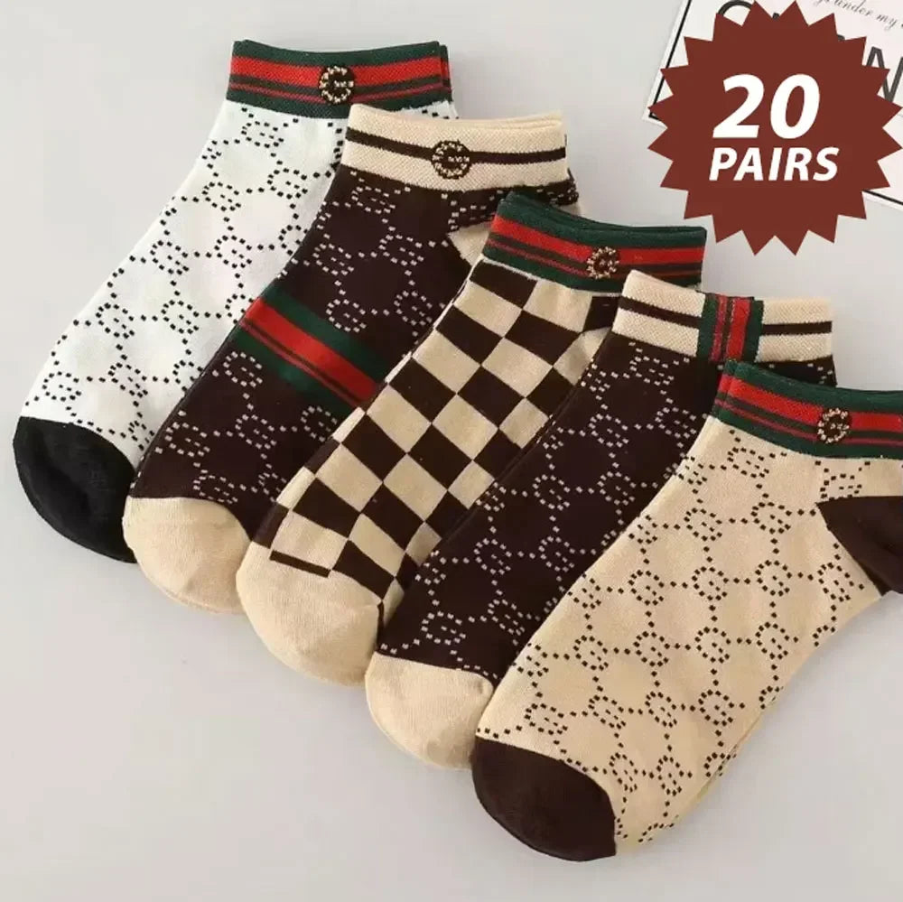 10/20 pcs Men's Thin Breathable Low-Cut Socks - Anti-Odor, Moisture-Wicking, Lightweight, Comfortable & Versatile for Daily Wear
