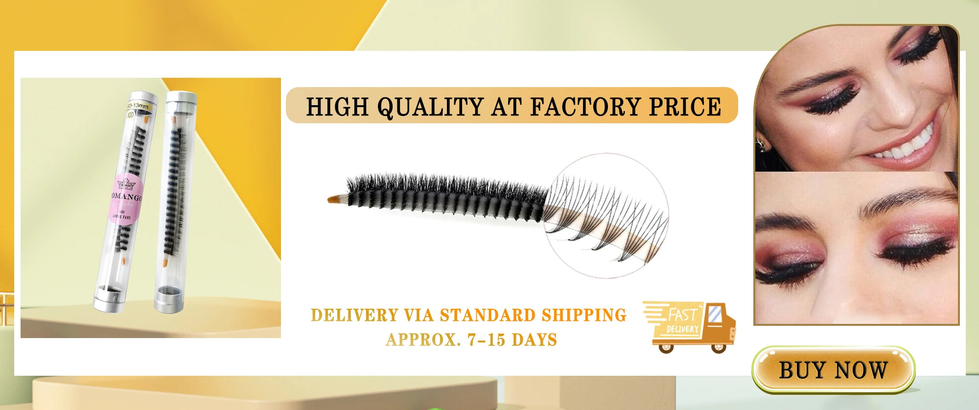 CoMango Easy Fan Lashes Extension DIY 2d/3d/4d/10d Faux Mink Blooming Eye Lash Extensions 0.03/0.05/0.07 Makeup Lashes