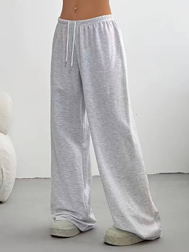 Women Jogger Cotton Pants Casual Drawstring Loose Unisex Wide Leg Straight Pants Sweatpants Spring Autumn Baggy Gym Track Pants