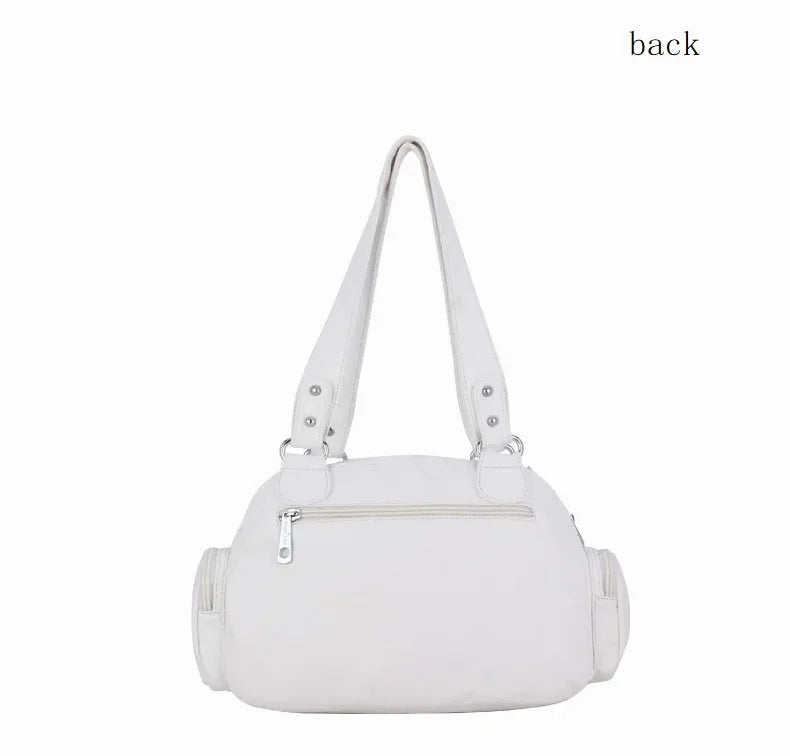 Vintage Women Handbags Satchel Top-handle Handbag PU Shoulder Bag Dumpling Pack Give Gifts Shoulder Bags Phone Money Pack
