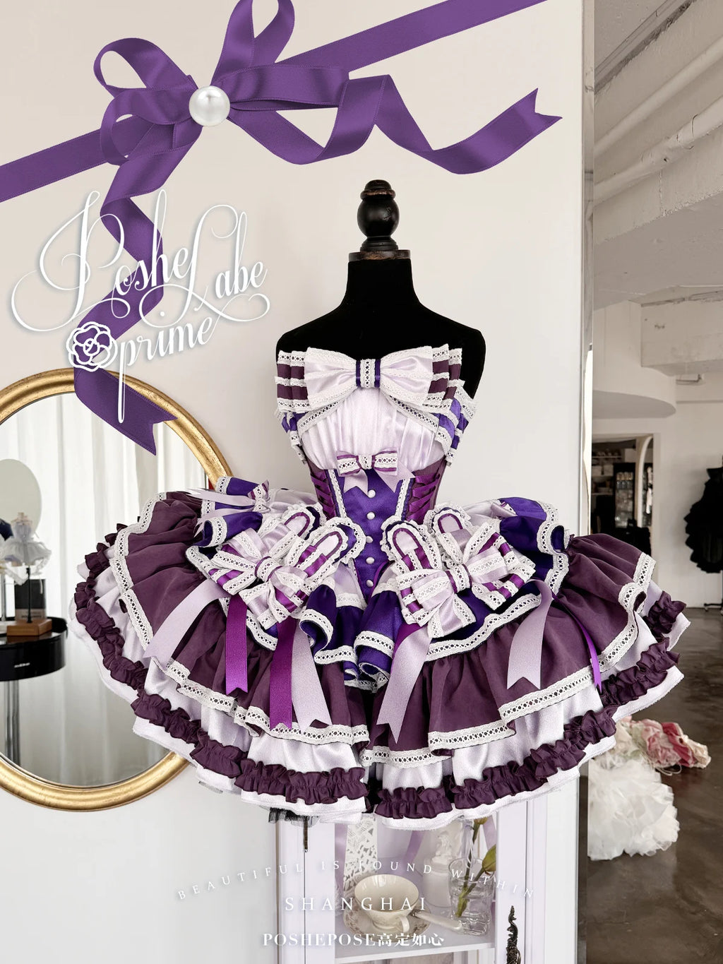 New Girls Birthday Lolita Dress 2026 Spring and Summer Women's Tube Top Satin Bowknot Slim Pettiskirt Short Mini Party Dress