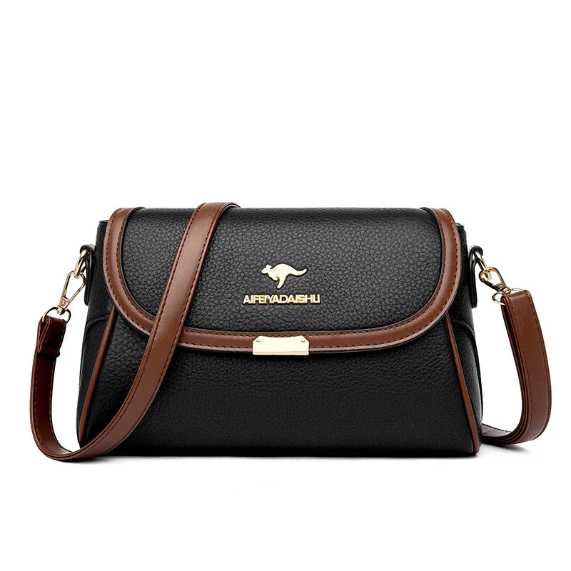 Solid Color Top Quality Leather Small Shoulder Bagsfor Women 2026 Hot Messenger Bags with StrapDesigner Crossbody Bag Sac AMain
