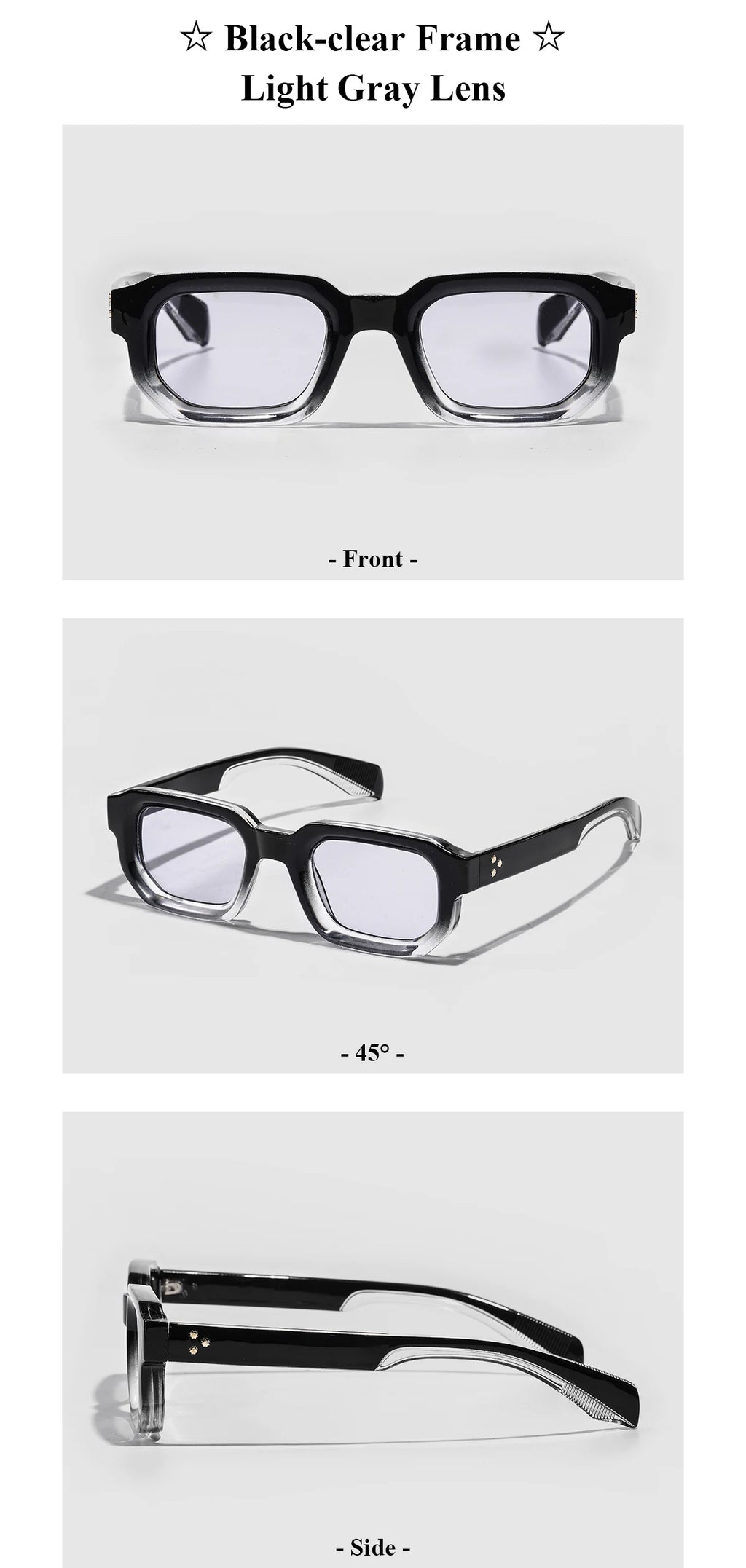 Ruiao Men Vintage Rectangle Frame Sunglasses Fashion Retro Sun Glasses Luxury Brand Design UV400 Shades Eyewear Women Sun Glasse