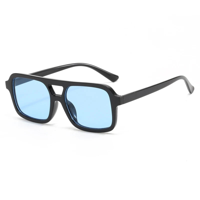 3pcs/6pcs New Parallel Bars Versatile Sun Glasses Retro Fashion Outdoor Sunglasses Riding UV Protection Eyeglasses Female