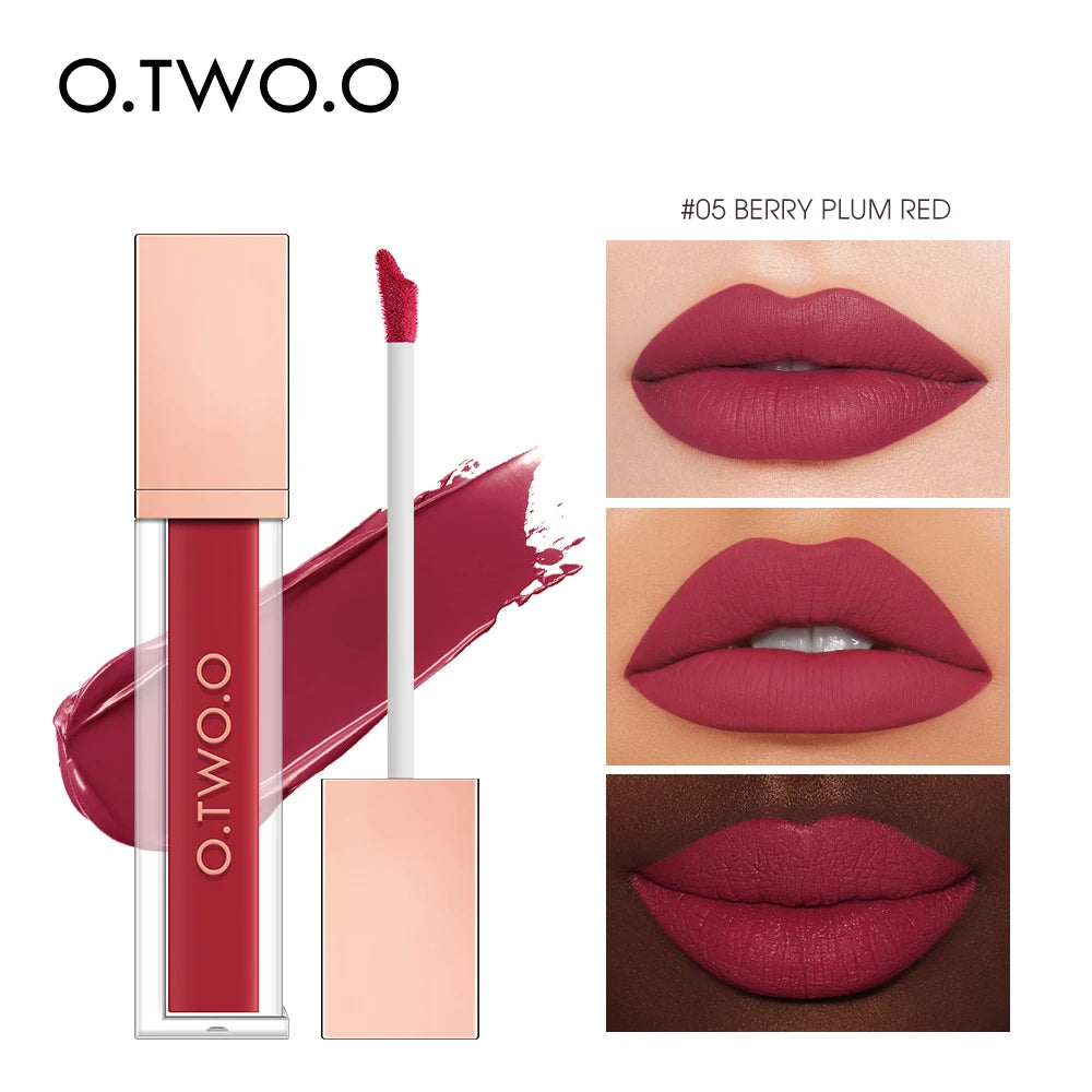 Velvet Matte Lip Gloss Tint 12 Shades Waterproof Long Lasting Nonstick Cup Liquid Lipstick Makeup Cosmetics For Women