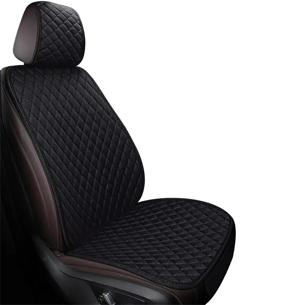 Universal Flax Car Seat Cover Front Rear Cushion Comfortable Breathable Protector Mat Four Season Pad Auto Interior Accessories