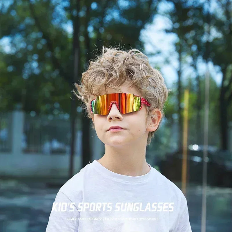 1PCS/3PCS Youth Baseball Sunglasses for Kids - UV400 Protection Lenses for Softball, Cycling & Sports (Boys & Girls)