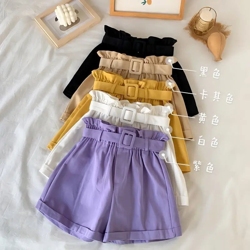 Summer Clothes for Girls Candy Color Kids Cotton Shorts for Girls Summer Casual Wear Thin Breathable Outdoor Sports Pants