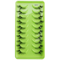 New Half Eyelashes 3/10Pairs Half Lashes Natural 3D Cat Eye Lashes Clear Stem False Eyelash Extension Makeup Faux Cils maquiagem