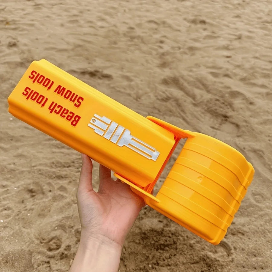 1pc/2pcs Pro Sand & Snow Shovel - Vibrant Orange Beach Digging Tool for Kids/Adults, Heavy-Duty Plastic Snow Toy