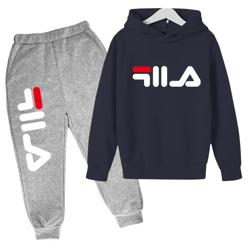 Spring Autumn New Fashion Kids Tracksuits 3-12 Years Boys and Girls Casual Sports Hoodie Tops+pants 2pcs Sets Children Clothes