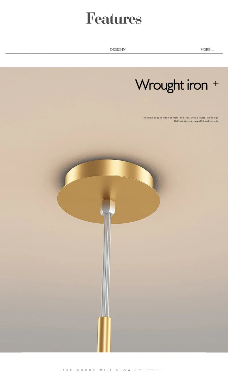 Modern Minimalist LED Ceiling Pendant Lamps Design Cream Ball Chandelier Light Home Decor for Living Dinning Room Bedroom Indoor