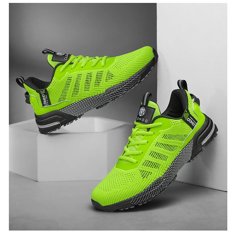 CLOHOO Mesh Upgraded Thick Bottom Foam Sports Casual Shoes Breathable Wear-Resistant Comfortable Footwear for Active Lifestyle