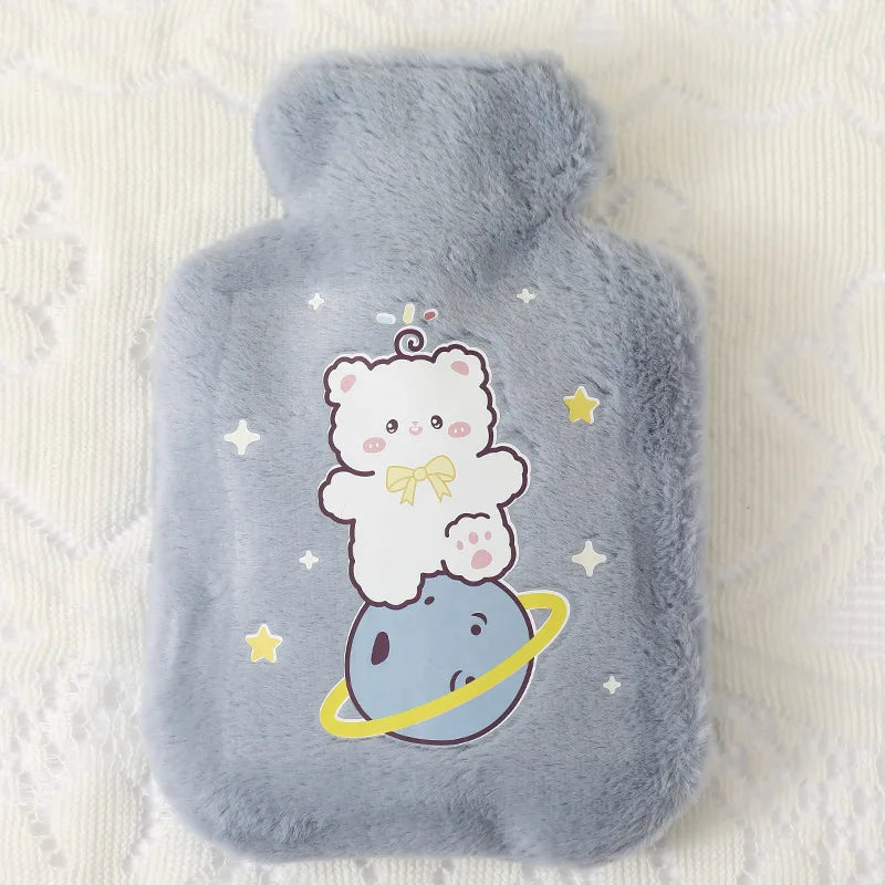 500ML Soft Hot Water Bottle Winter Hand Warmer Cute Kawaii Water Bottle for Girls Portable Waist Hand Bed Warm Bottles
